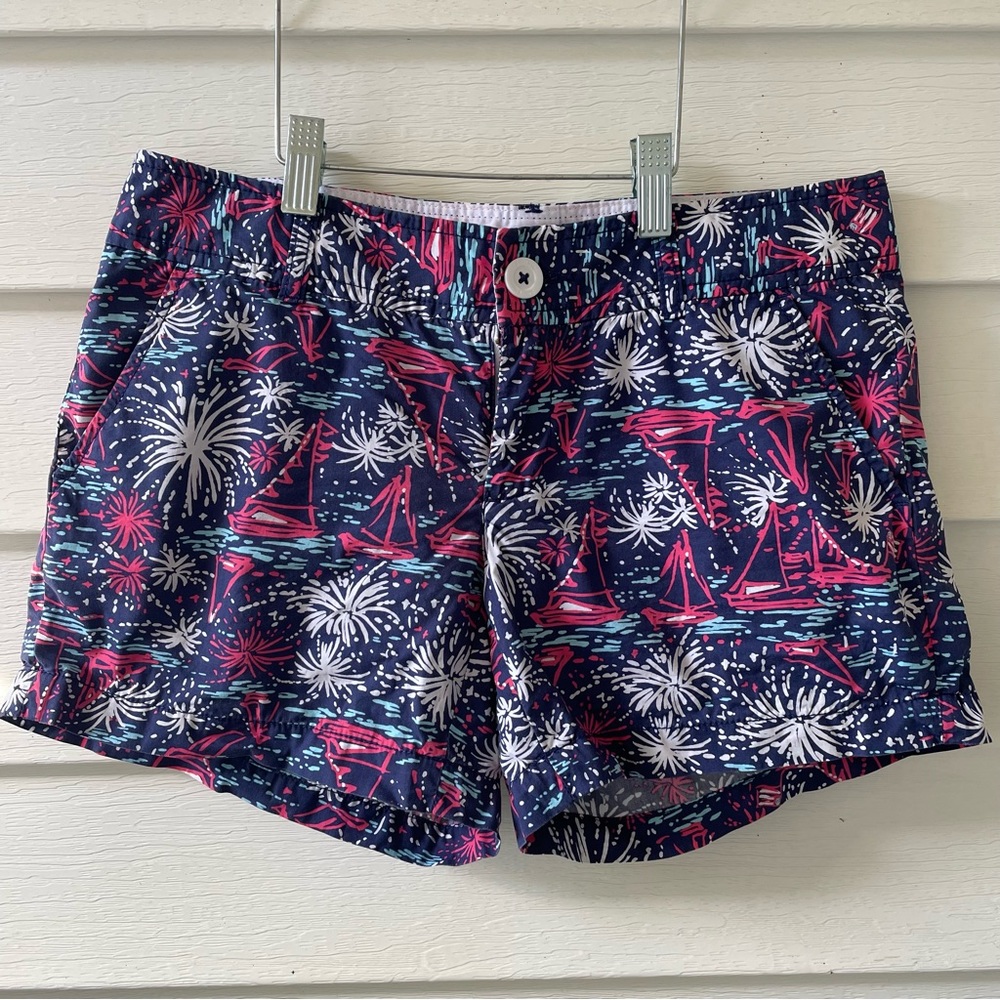 Lilly Pulitzer Sparks Fly shorts size 2 patriotic